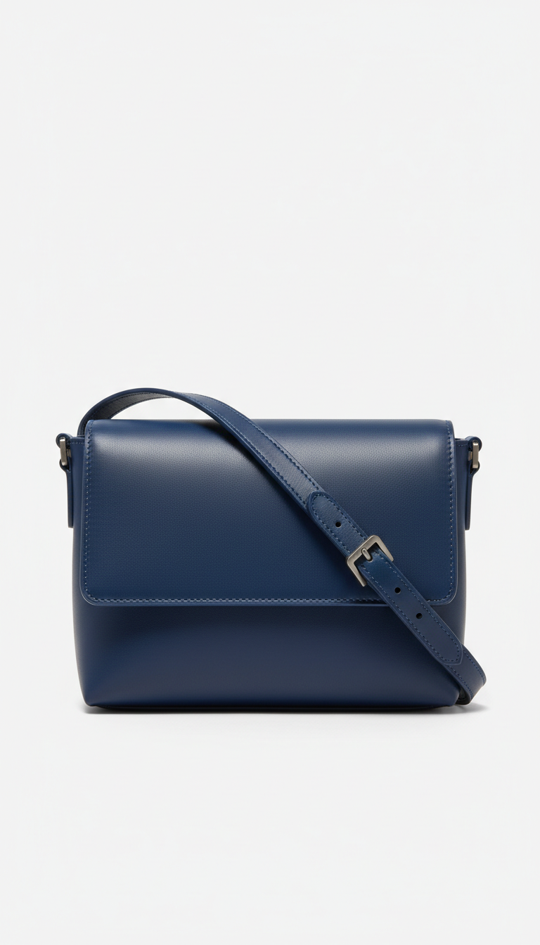 Leather Crossbody Bag With Gold Hardware